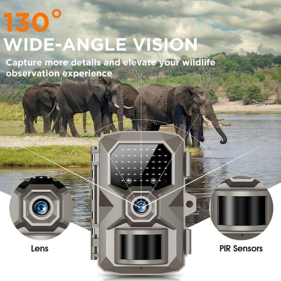 NEW 4K 48MP Game Camera with Night Vision 0.1s Trigger Motion Activated,130°Wide - Picture 2 of 6